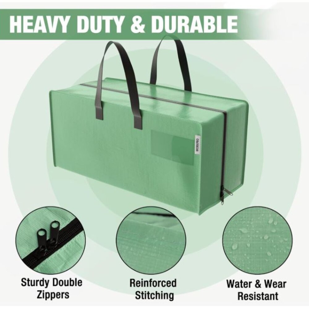 NEW Extra Large Moving Bags with Zippers & Carrying Handles Backpack Straps